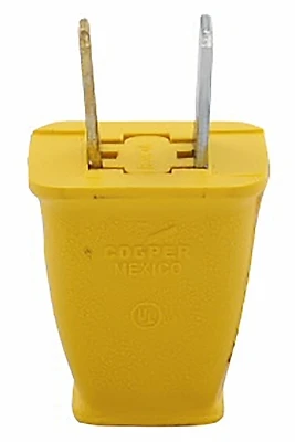 Eaton SA540GD Non-Grounding Electrical Plug, 2-Pole, 15A, 125V