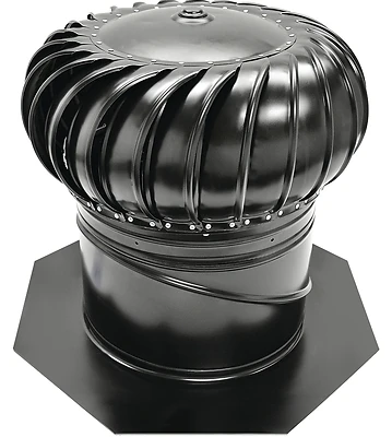 12-in Galvanized Steel Internally Braced Roof Turbine Vent - Model Gic12bl