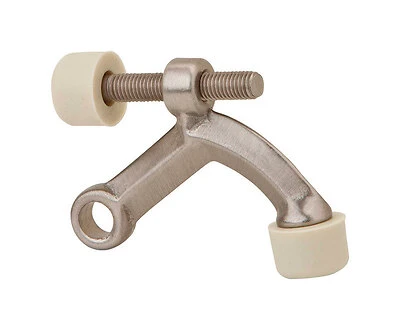 Brass Satin Nickel Hinge Pin Door Stop For 3.5 To 4 Inch Hinged Doors