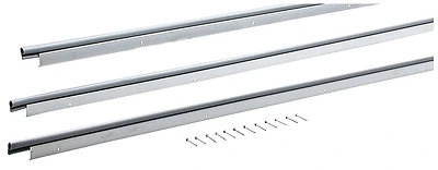 36 In. X 7 Ft. Rigid Aluminum Door Jamb Weatherstrip Set With Fasteners