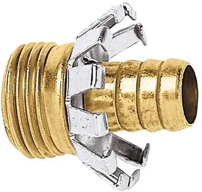 Gilmour 858014-1001 Brass Threaded Male Hose Coupling, 5/8 In.