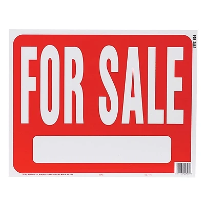 Hy-glo English Red Informational Sign 15 In. H X 19 In. W