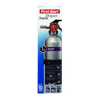 Designer 2-1/2 Lb Fire Extinguisher For Household Use - Osha/us Coast Guard Approved
