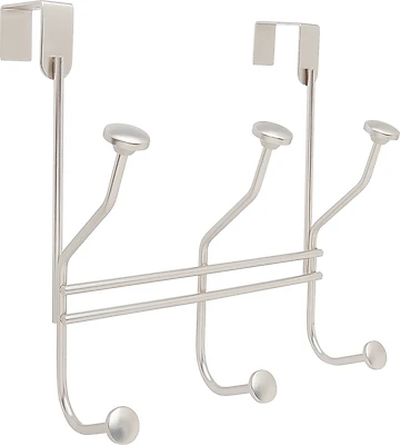 9-5/16 In. L Silver Steel Medium Over-the-door Hook H55548s 1 Pk