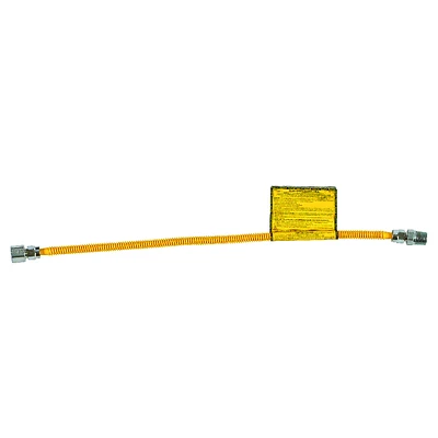 Brasscraft Procoat 1/4 In. X 1/2 In. Diameter Stainless Steel Gas Connector 12 In. Length