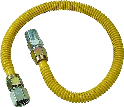 Procoat 3/8 In. X 1/2 In. Dia. X 12 In. L Stainless Steel Gas Connector