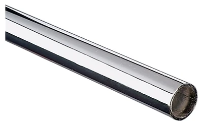 Knape & Vogt 750 Series Heavy-duty Chrome Closet Rod, 120 In L, 1-5/32 In Id