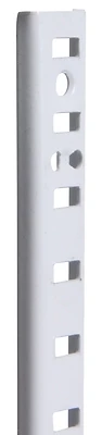 Knape And Vogt 255 Steel Pilaster Strip - White 48 Inch Mortise-mount