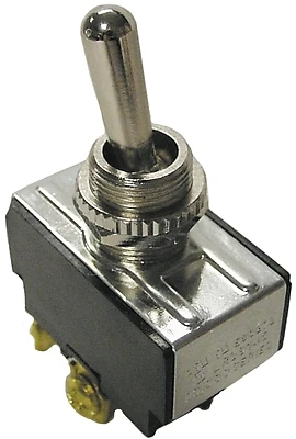 Gsw-10 20 Amp Single Pole Toggle Switch Black/silver 1 Pk