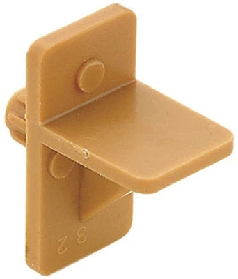 Knape & Vogt 335P PLAS Plastic Shelf Support Pins, Tan, 1/4 x 7/16 In., 12 Pack
