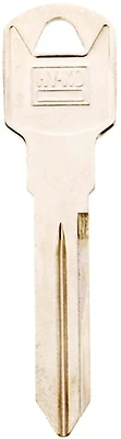 Hy-Ko 11010B89 Double Sided Automotive Key Blank, Brass, Nickel