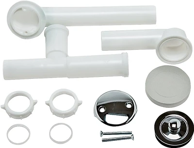 1.5-in Chrome Lift And Turn Drain Assembly With Pvc Pipe Model 90530