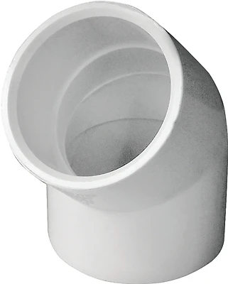 1-1/4-in Diameter 45-degree Pvc Schedule 40 Slip Elbow Fitting