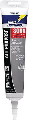 3006 White Siliconized Acrylic Caulk Sealant 5.5 Oz - Indoor/outdoor Use