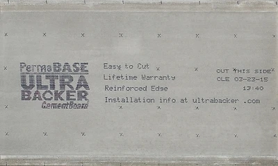Permabase Cement Board Underlayment 1/4 In X 3 Ft X 5 Ft Rigid Substrate
