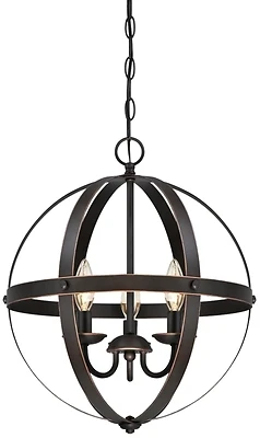 Stella Mira 3-light Pendant Light In Oil Rubbed Bronze Finish