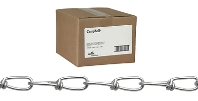 Double Loop Well Chain 2-0 250 Feet Zinc Coated Carbon Steel