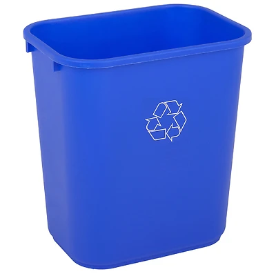 7 Gallon Blue Plastic Recycling Bin Model 2818-1