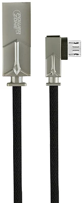3ft Right Angle Micro Charging Cable - 2a Output - Aluminum Alloy & Braided Wire