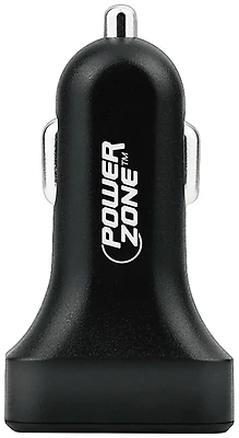 Powerzone U12 Dual USB Car Charger, 12-24V Input, 5V 2.1A Output