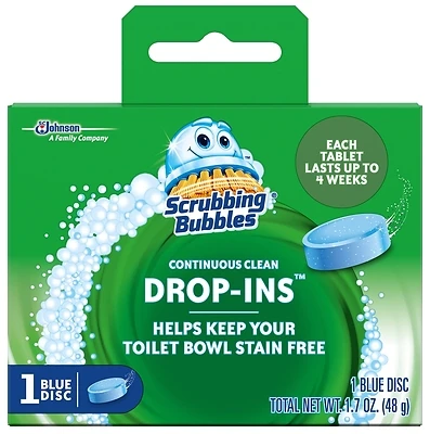 Scrubbing Bubbles 00191 DROP-INS Toilet Bowl Cleaner Tablet, 1.7 oz