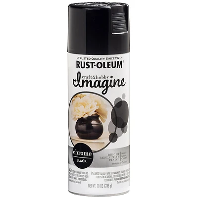 Rust-Oleum 353333 Imagine Chrome Black Craft Spray Paint, 10 Oz