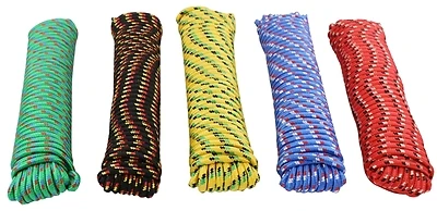 ProSource 706036-PDQ Diamond Braided Polypropylene Rope, 3/8 In X 100 Ft