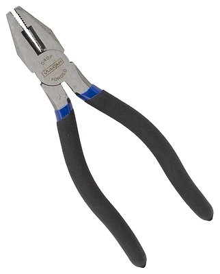 7 Inch Fully Polished Lineman's Pliers With Vinyl Grip