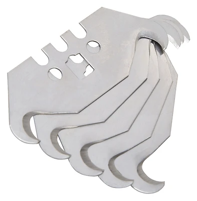 Jl-bd-01 Deep Hook Knife Blade, Sk5 Alloy Steel, 5 Pieces
