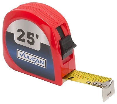 62-7.5x25-r 25 Ft Steel Blade Tape Measure With Abs Plastic Case