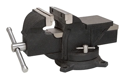 Vulcan JL25012 Heavy-Duty Bench Vise, 5 In. Jaw Opening, Swivel Base