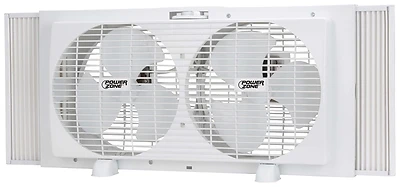PowerZone BP2-9 Twin Window Fan, 9 In, 2-Speed