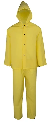 Rs2-01-m Medium 2-piece Rain Suit, Yellow, Fits Chest 52 In, Waist 46 In