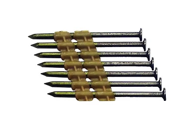 National Nail Pro-fit 2-3/8 In. .113 Ga. Plastic Strip Framing Nails 22 Deg. Ring Shank 2000 Pk
