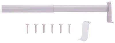 Adjustable Closet Rod 48-72 Inches Steel White Model 21014phx-ps