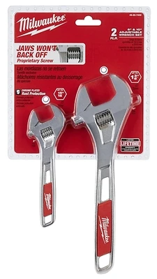 48-22-7400 Adjustable Wrench Set, 2-piece, 6 In & 10 In