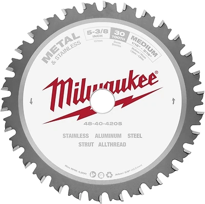 5-3/8 Inch 30 Tooth Metal And Stainless Cutting Circular Saw Blade