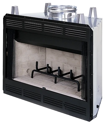 42 Inch Louvred Wood Burning Fireplace