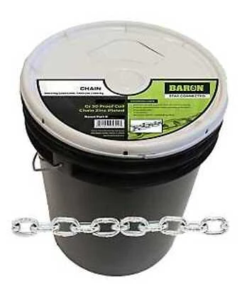 Proof Coil Chain 1/8 Inch X 500 Feet - 375 Lb Working Load Limit