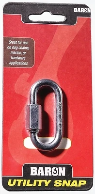 Quick Link Zinc 1/4 In, 2-1/4 In Overall Length, 880 Lb Working Load Limit