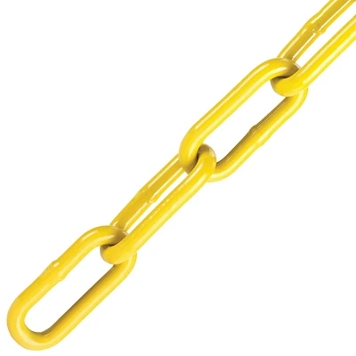 7212 Yellow Poly-coated Chain, 1/4 In X 60 Ft Length