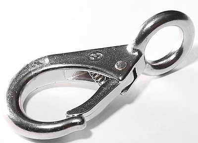 249s-2 Stainless Steel Round Fixed Eye Boat Snap With 7/16 In Opening