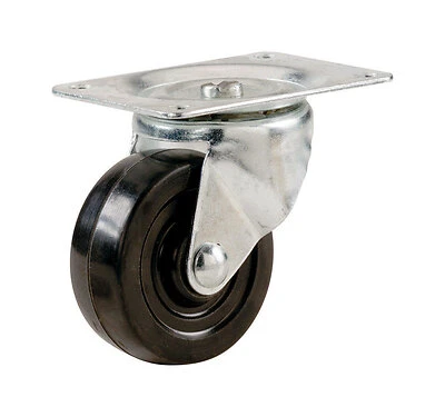 4 In. Swivel Soft Rubber Caster Wheel 225 Lb Load Capacity 1 Pk Model 9480