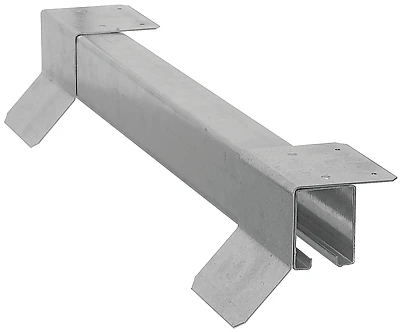 8ft Galvanized Steel Rail Barn Door With Flashing Brackets, 450 Lb Capacity, 2 Pk