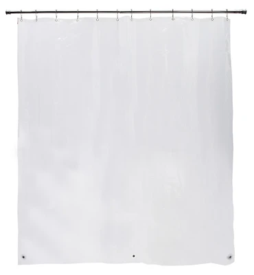 Kenney KN61443 Clear PEVA Shower Curtain Liner With Grommets, 72 In. X 70 In.