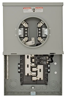 100-amp Ring Single Phase Meter Socket With 10 Spaces And 20 Circuits