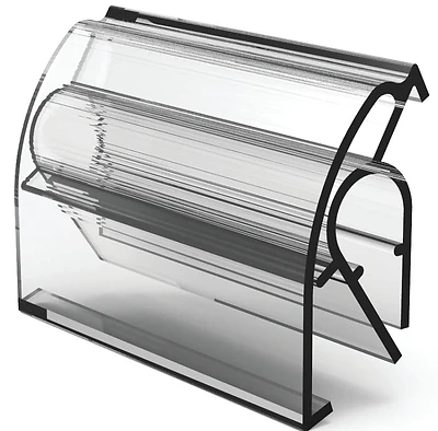 R16-250-2 Clear Plastic Label Holder, 2 In X 1-1/4 In, 100 Pk