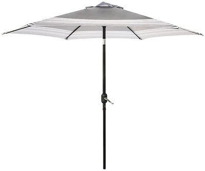 Seasonal Trends 59793 Market Umbrella, 9 Ft. Hexagonal Canopy, Tilt/Crank