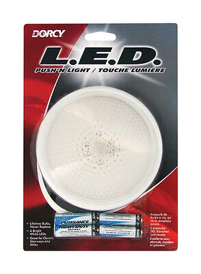Dorcy 41-1077 Push N' Light LED, 6 LEDs, 24 Lumens, 4 AA Batteries