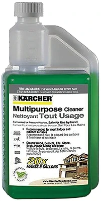 Karcher 9.558-145.0 Pressure Washer Detergent, 1 Quart, 20x Concentrate